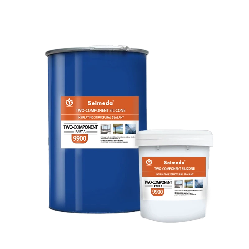 Mastic silicone structurel &agrave; deux composants pour vitrages isolants (IGU)