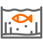 Grand aquarium en verre