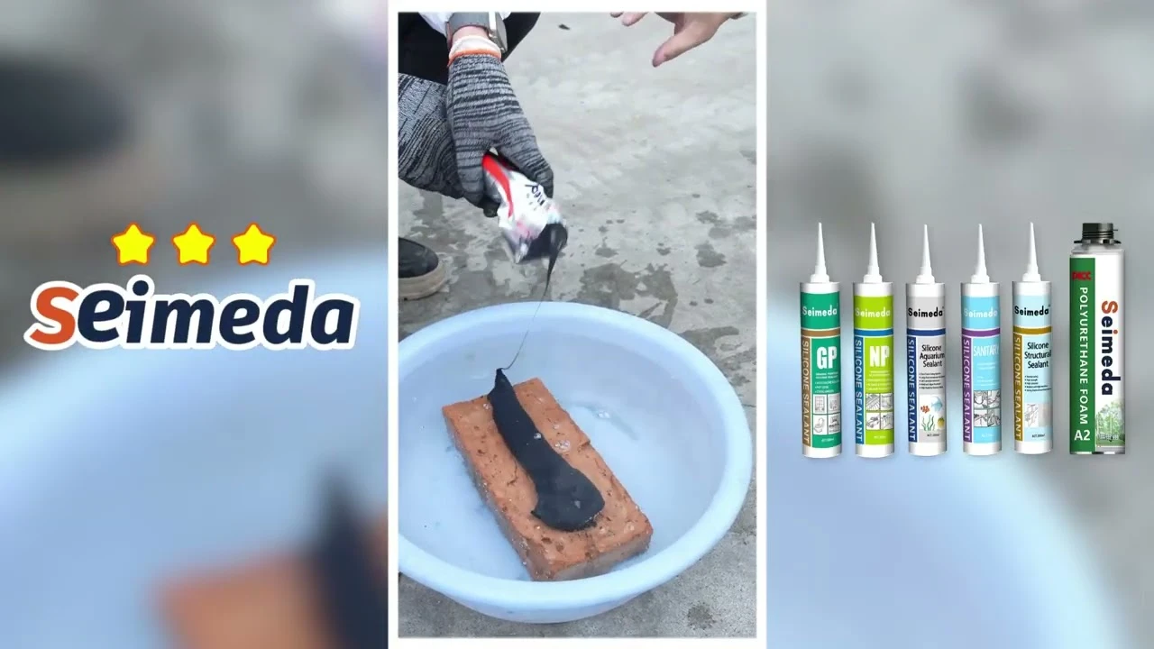 Mastic silicone sous joint d'eau