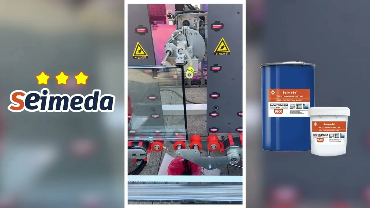 Mastic silicone &agrave; deux composants pour vitrage structurel et haute r&eacute;sistance